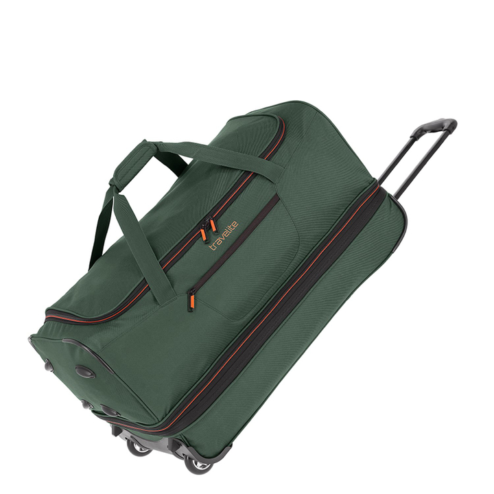 Travelite Basics Wheeled Duffle 70 Expandable dark green