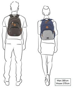 Travelite Basics Backpack Melange light grey