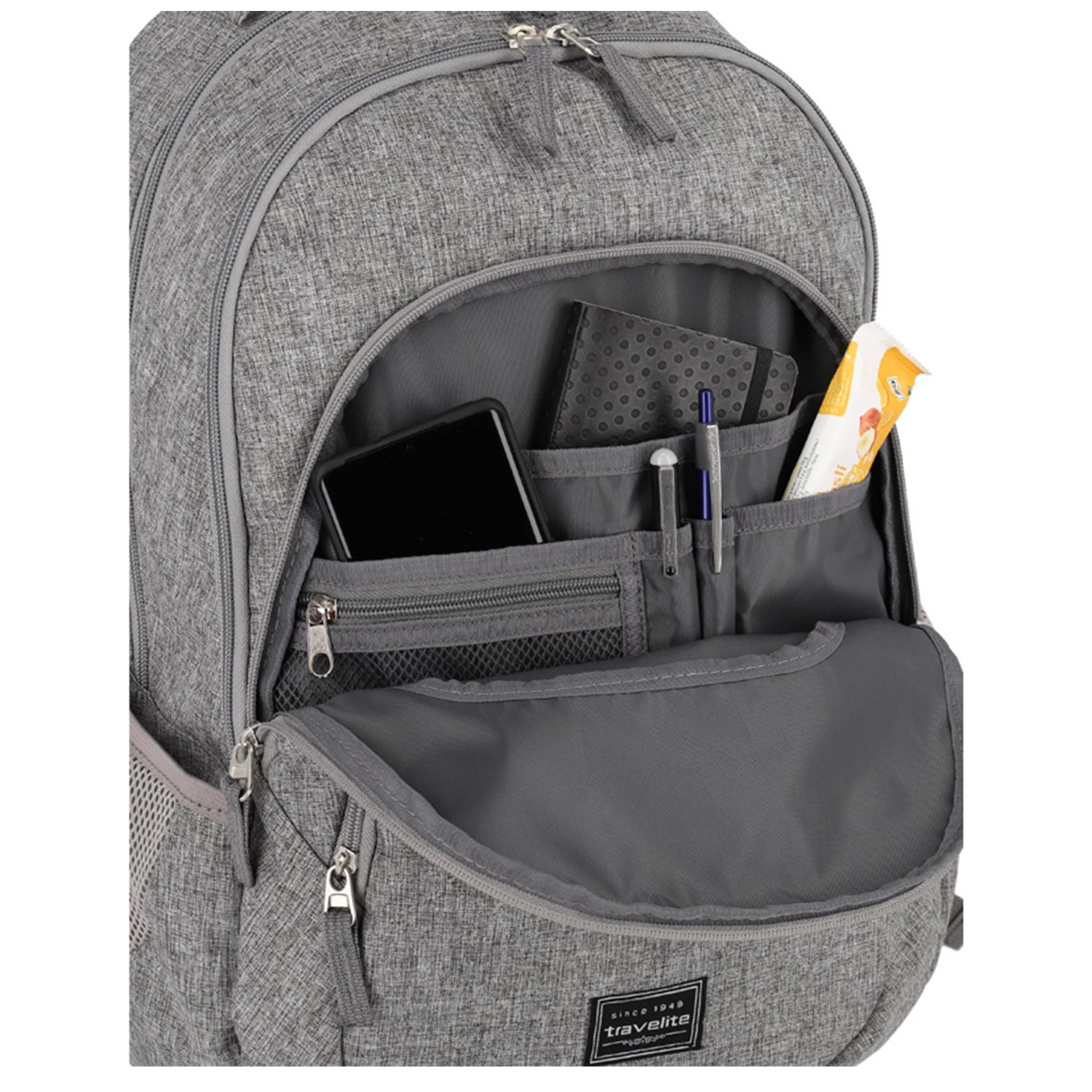 Travelite Basics Backpack Melange light grey