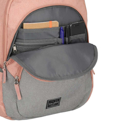 Travelite Basics Backpack Melange rose/grey