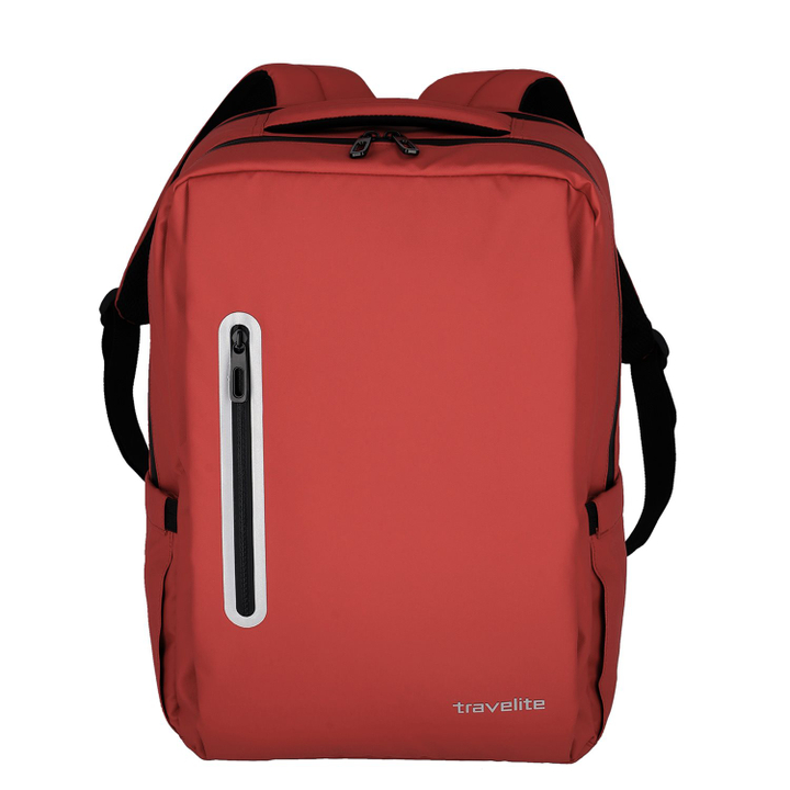 Travelite Basics Boxy Backpack red