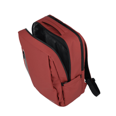 Travelite Basics Boxy Backpack red