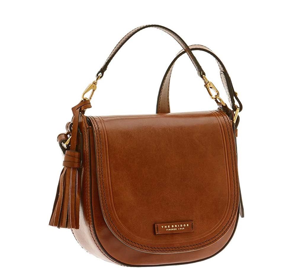 The Bridge schoudertas bruin en goud