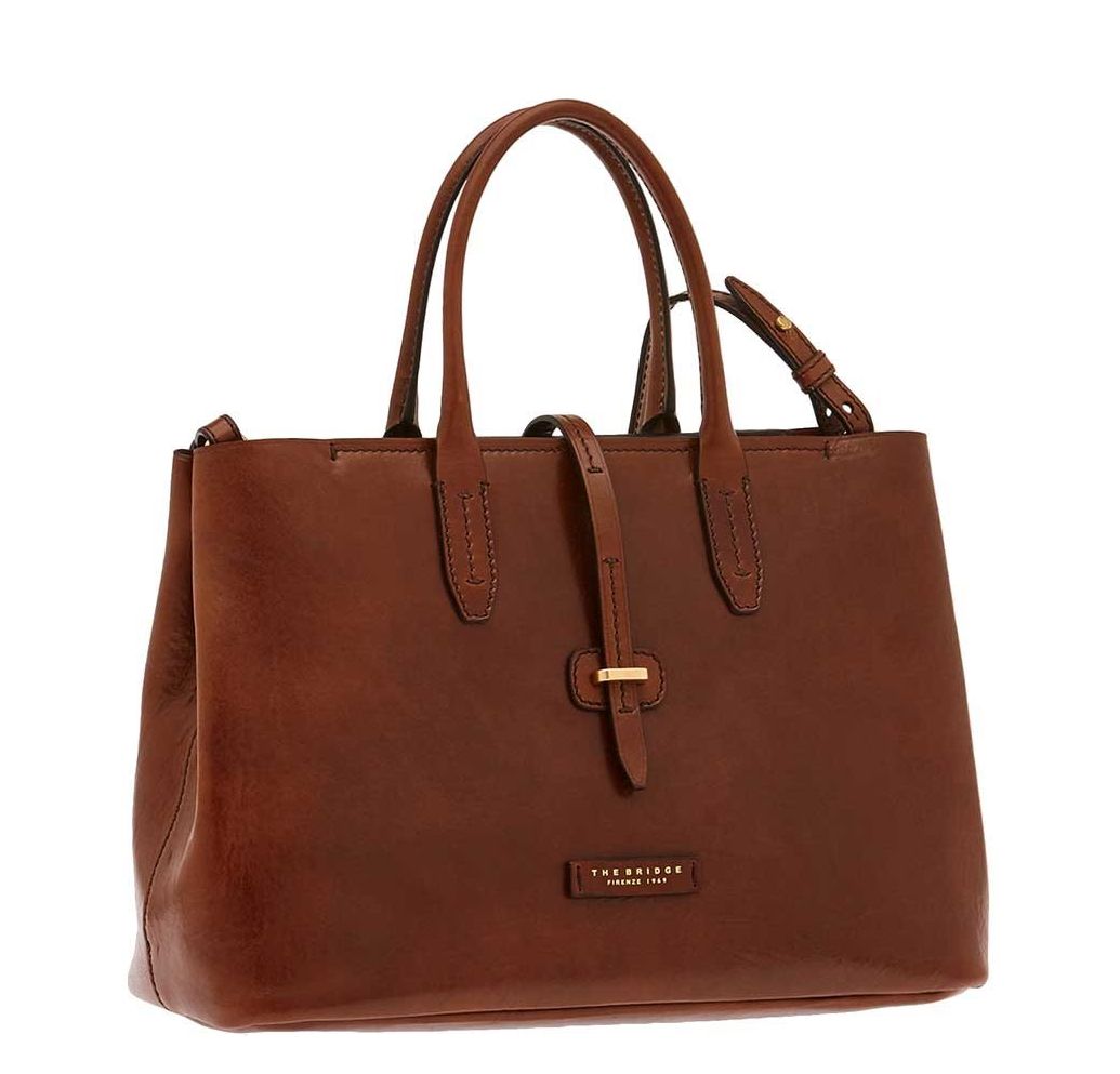 The Bridge schoudertas bruin en goud