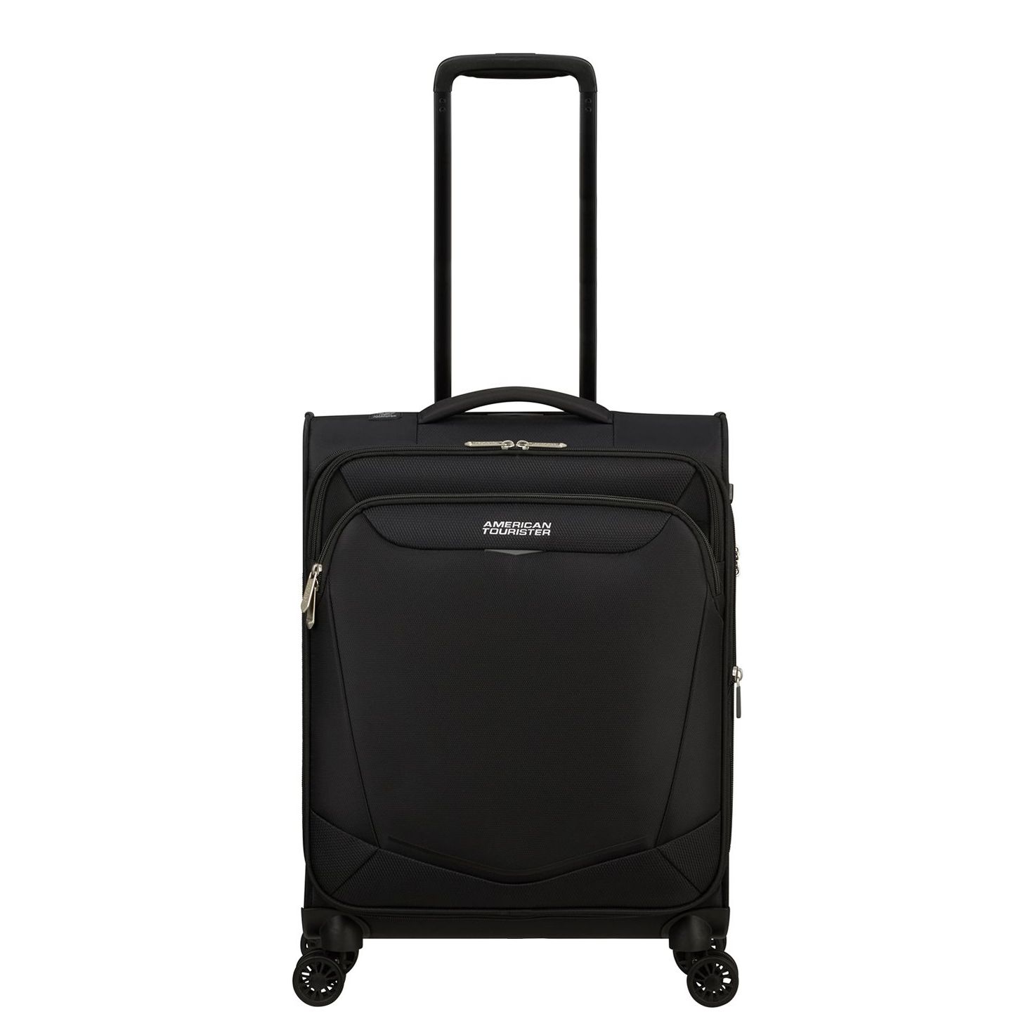 Travelbags American Tourister Summerride Spinner S Exp black zachte koffer lichtgewicht koffer aanbieding