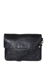 Mozz Luieretui Crossbody croco zwart