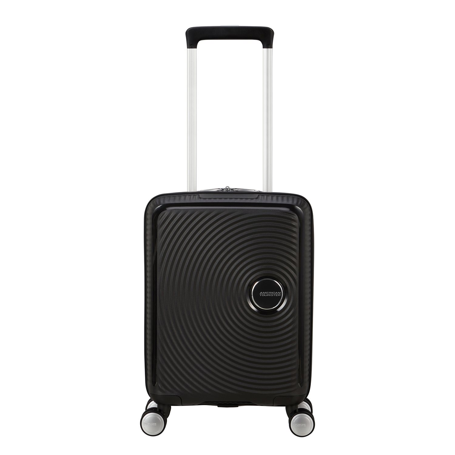 American Tourister Soundbox Mini Spinner 47 bass black kinderkoffer handbagage koffer