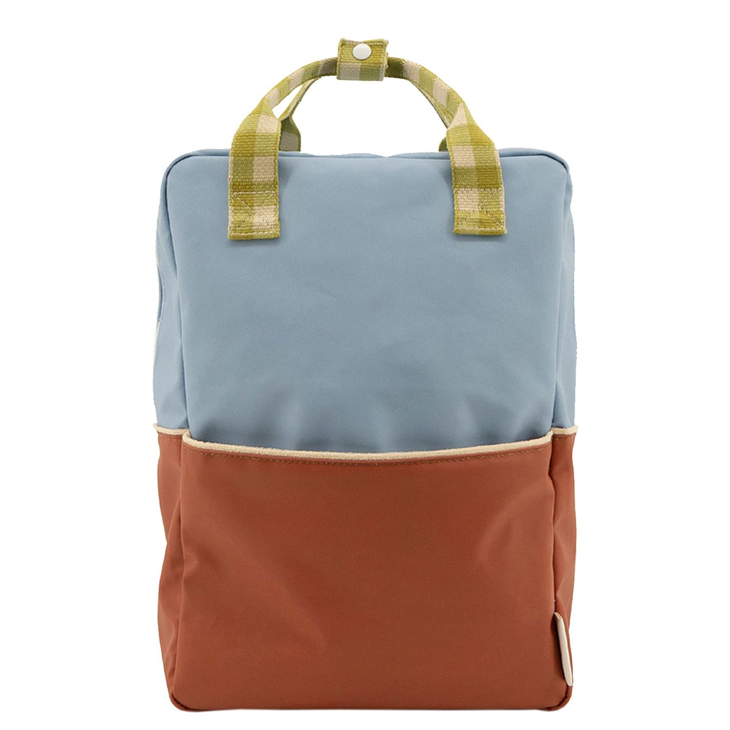 Sticky Lemon Colourblocking rugzak bruin, groen, geel en multicolor