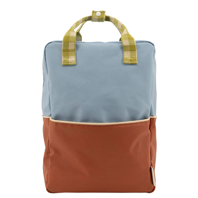 Sticky Lemon Colourblocking Backpack Large blueberry willow brown pear green