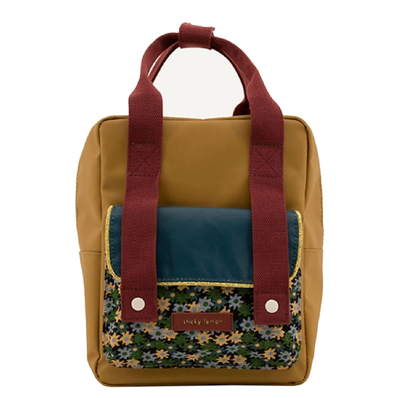 Sticky Lemon rugzak groen, geel en multicolor