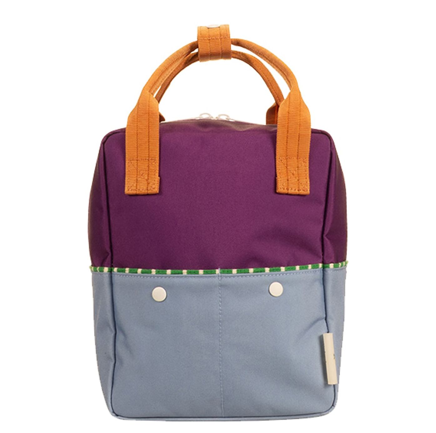 Sticky Lemon Colourblocking rugzak blauw, paars, geel en multicolor