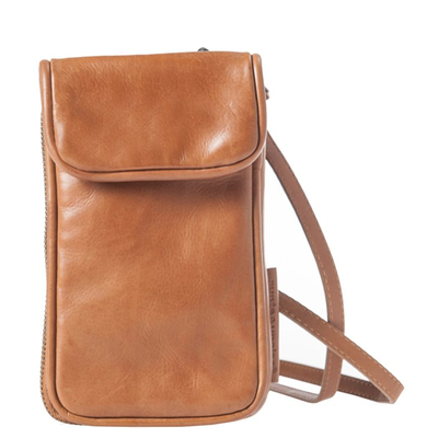 Aunts & Uncles Jamies Orchard Cloudberry Phone Bag cognac