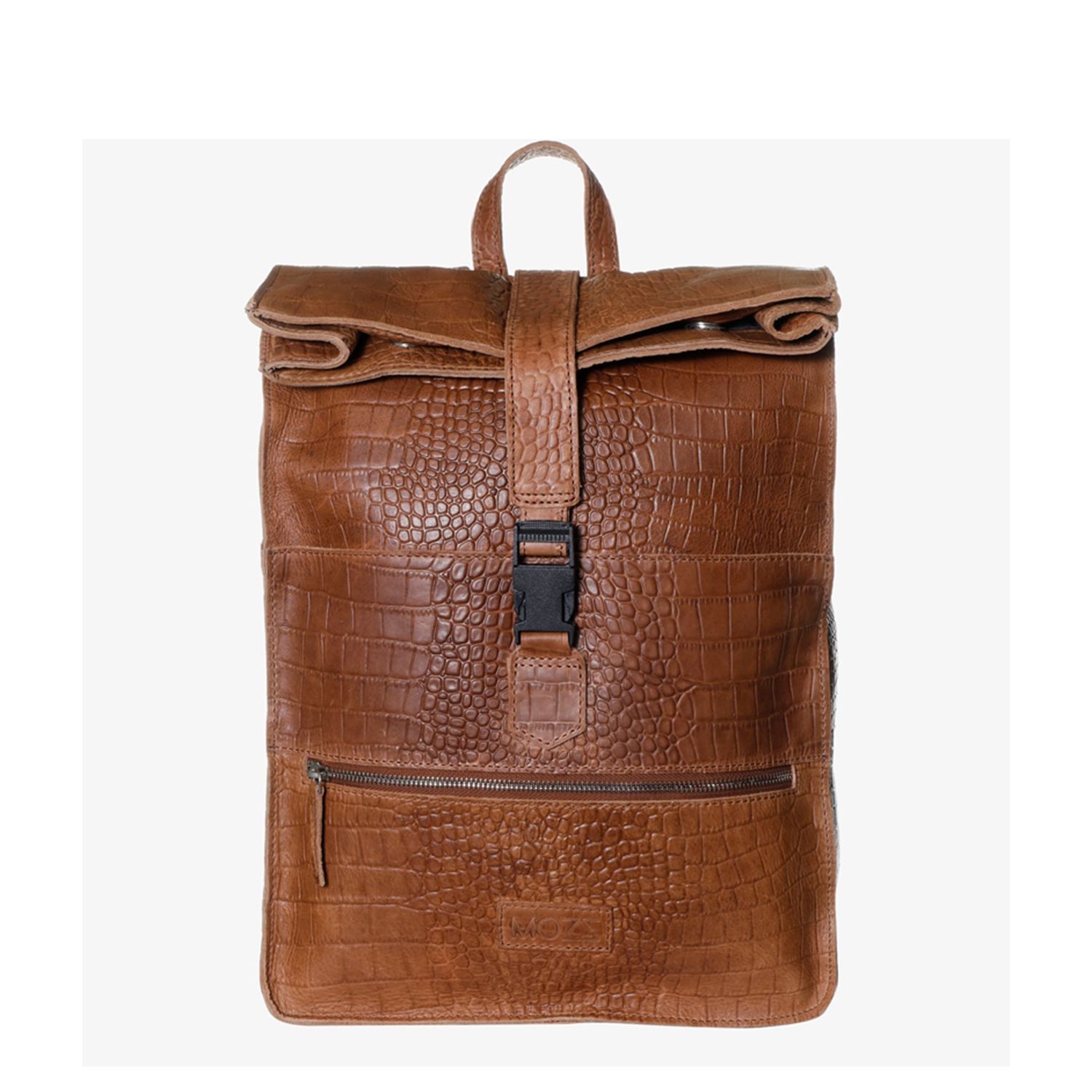 Mozz Croco Gobi Backpack croco camel Luiertas