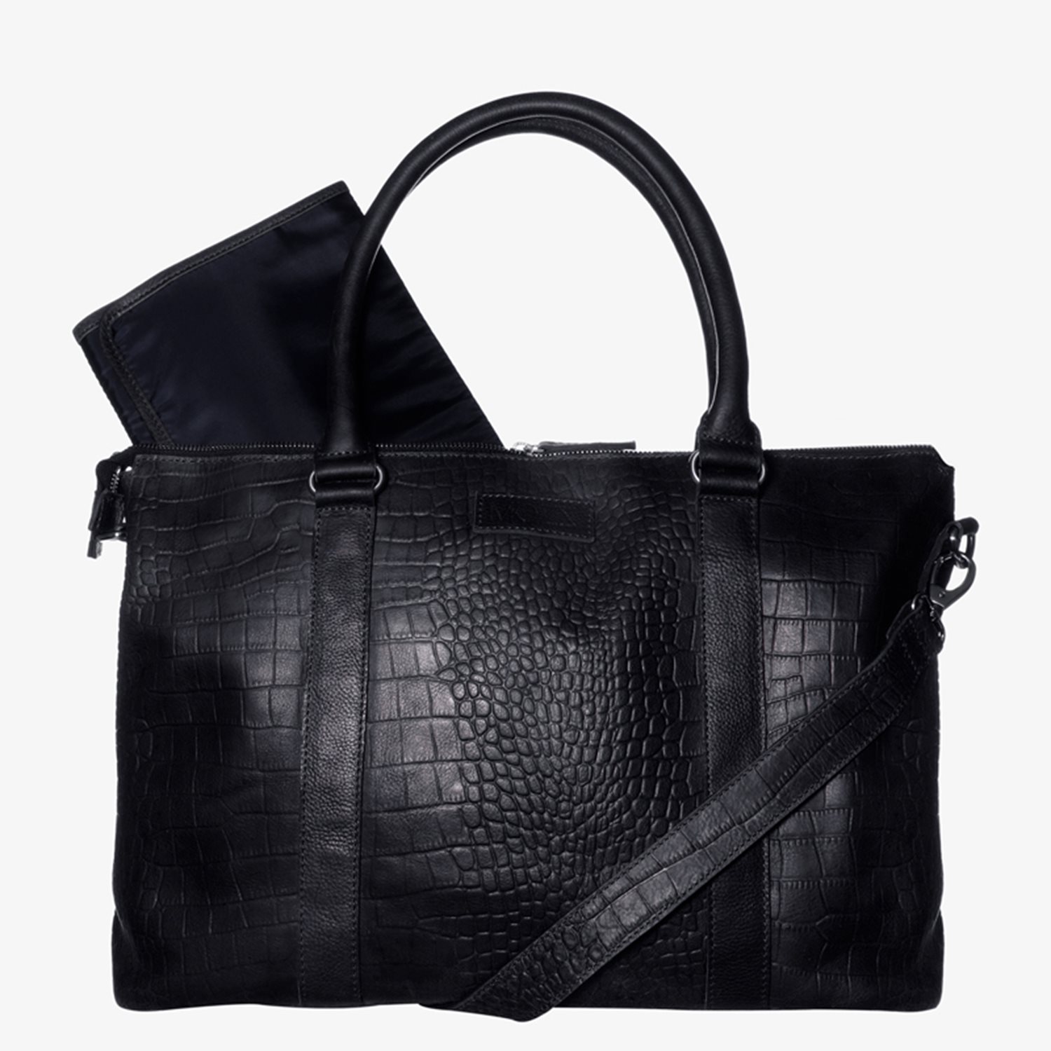 Mozz Croco Lola Bag Luiertas black damestas