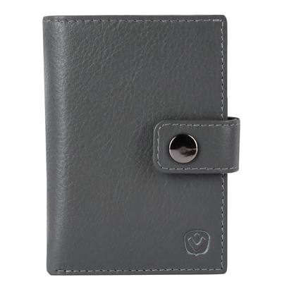 Valenta Card Wallet Leather MagSafe Luxe grey