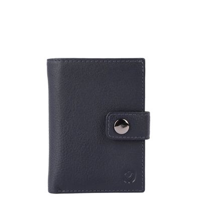 Valenta Card Wallet Leather MagSafe Luxe navy