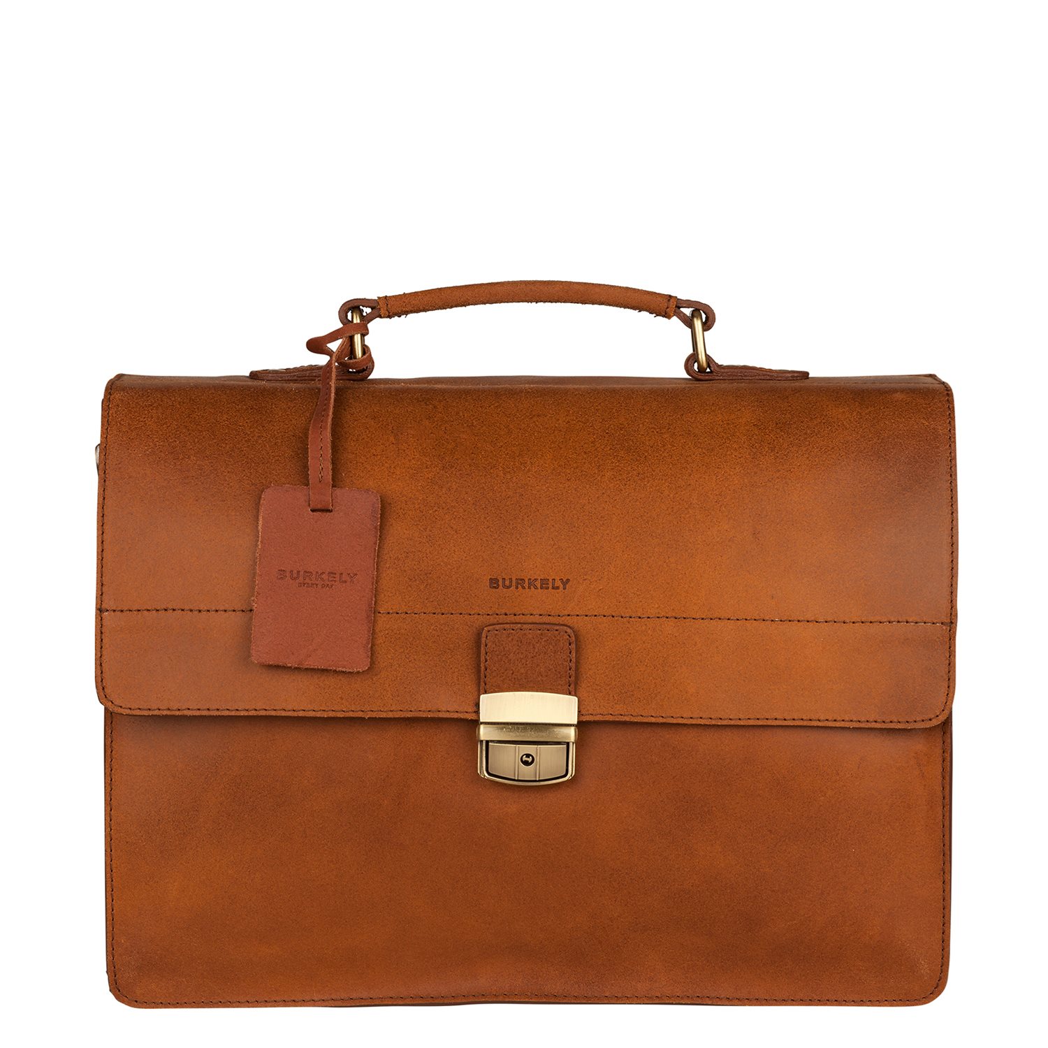 Burkely Vintage Dean Briefcase cognac heren aktetas