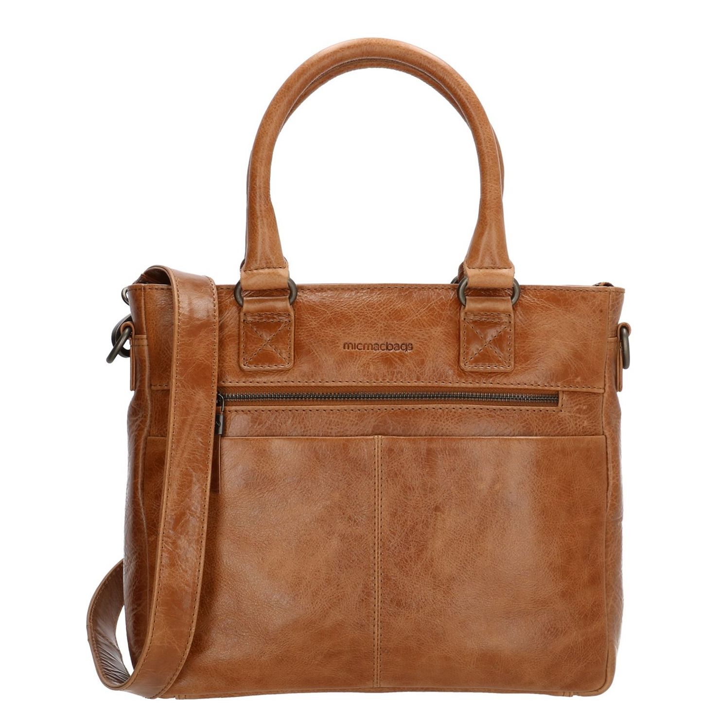 Hide Stitches handtas bruin