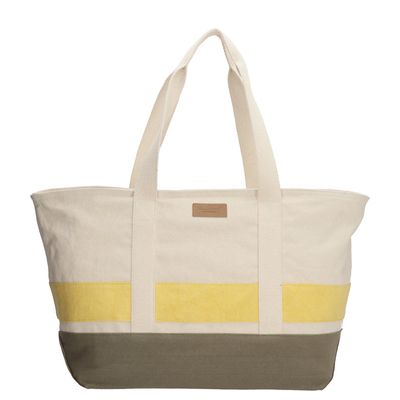 PE Florence Strandtas natural olijf oker