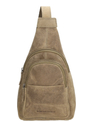 Hide & Stitches Idaho Radiant Schoudertas donkerzand