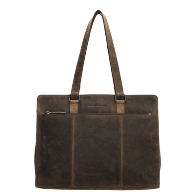 Hide & Stitches Idaho Eclipse Laptoptasche dunkelbraun