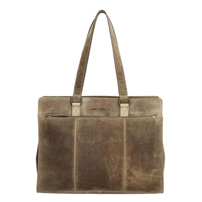 Hide & Stitches Idaho Eclipse Laptoptasche dunkelsand
