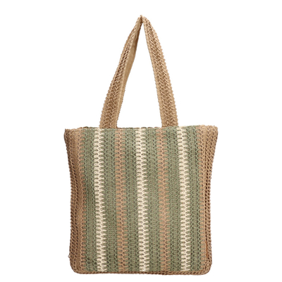 PE Florence Natural Life Shopper Stripe olivegrün