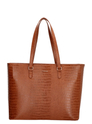 Charm London Midwood Shopper 15.6 Zoll laptopvak cognac croco