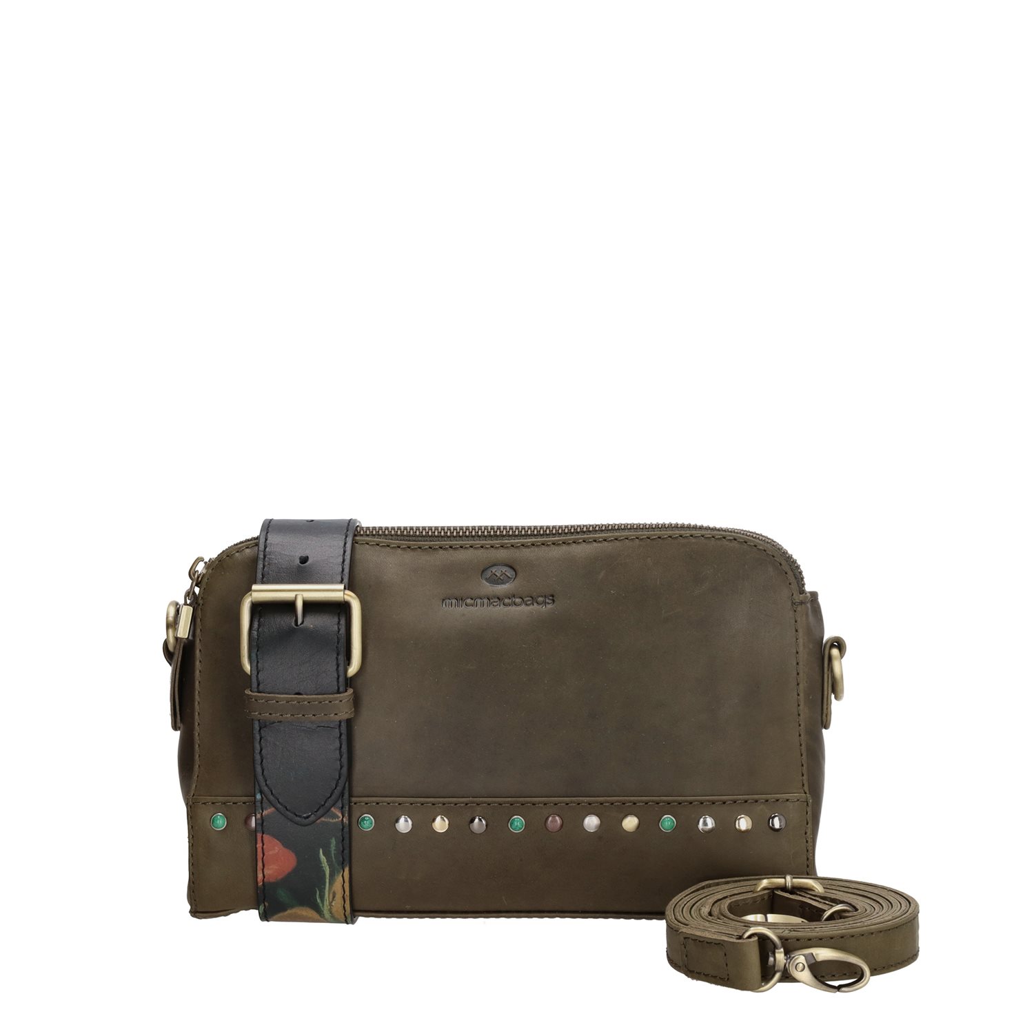 Micmacbags Masterpiece Crossbody olijf groen damestas