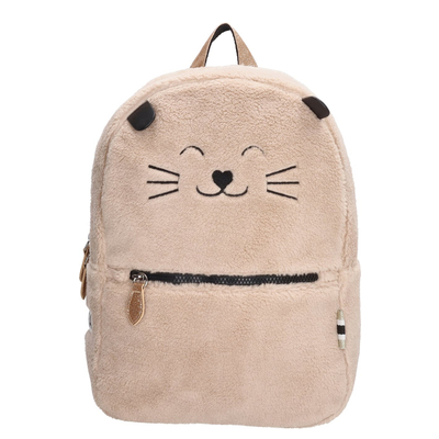 Zebra Trends Girls Rugzak Teddy Cat creme