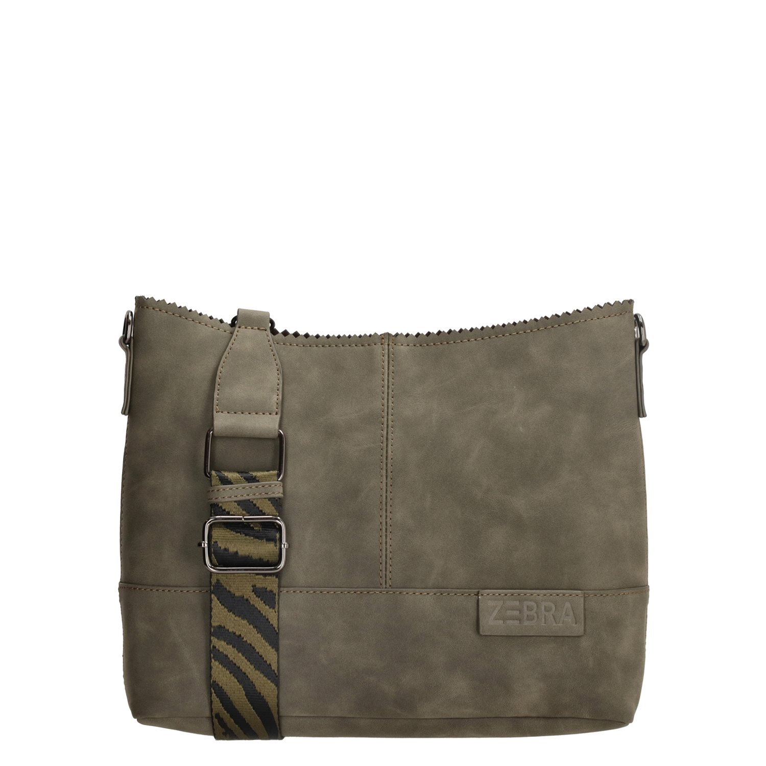 Zebra Trends Merel Crossover olijfgroen crossbody dames