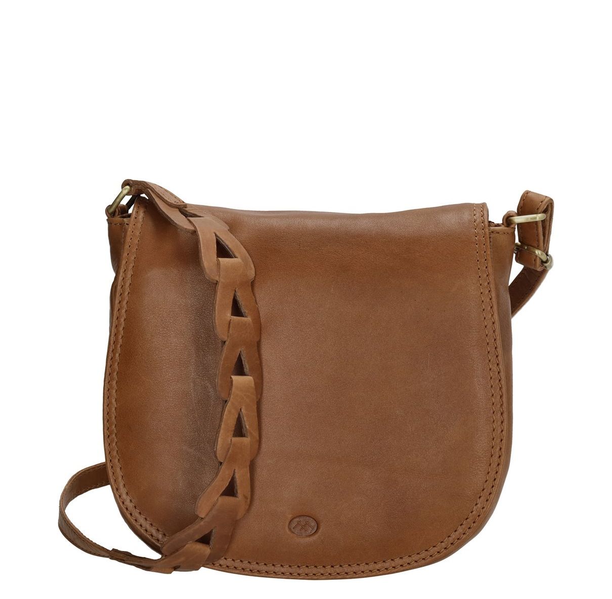 Hide Stitches schoudertas bruin