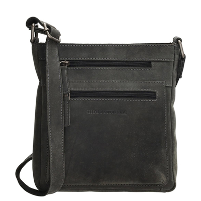 Hide & Stitches Idaho Dusk Schoudertas zwart