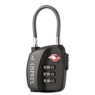 Osprey TSA 3 Dial Cable Lock black
