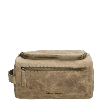 Hide & Stitches Idaho Urbane Kosmetiktasche dunkelsand
