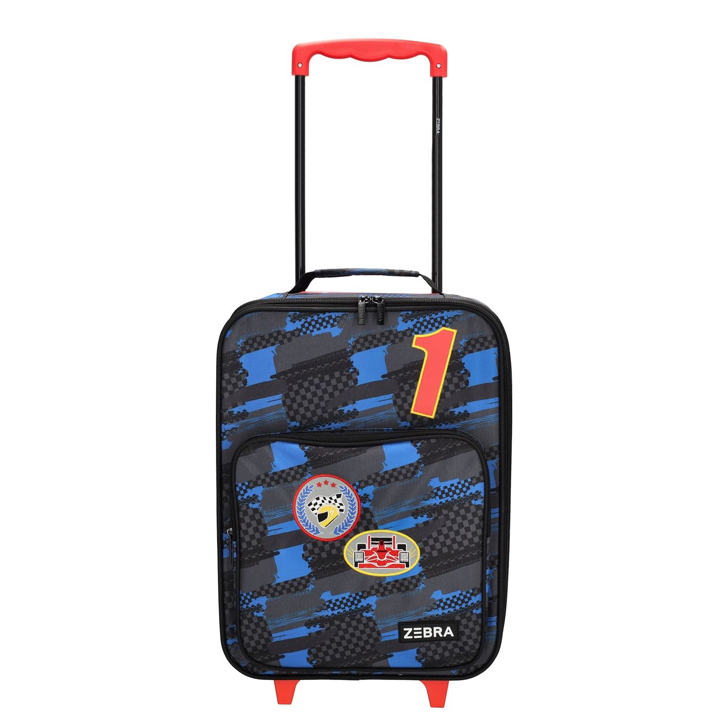 Zebra Trends koffer - trolley - kinderkoffer - Adventure racecar black