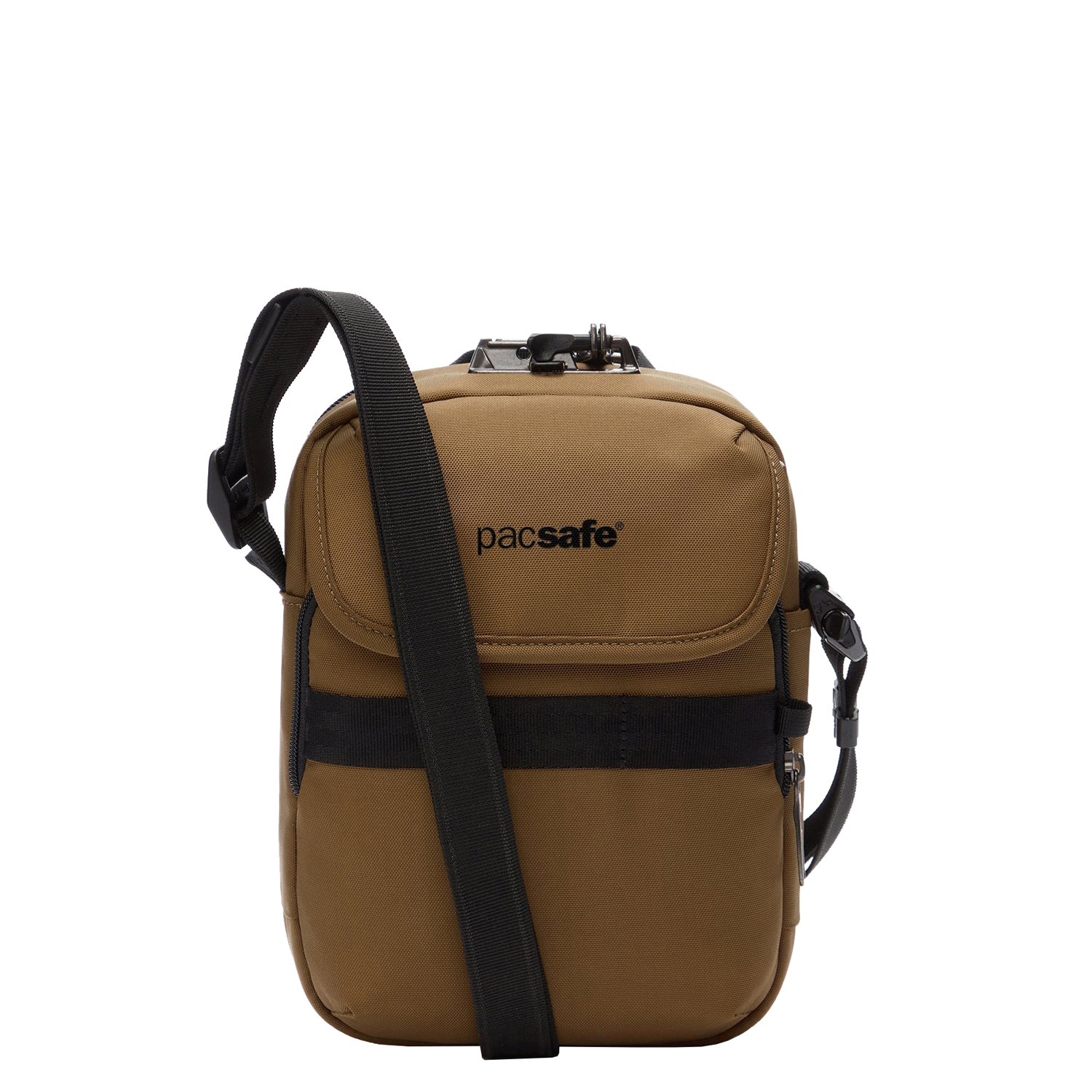 Pacsafe Metrosafe X Anti-Theft Compact Crossbody tan damestas