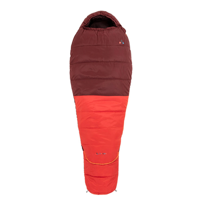 Vaude Alpi Kids Sleepingbag Adjust 400 II SYN Zip Left dark cherry