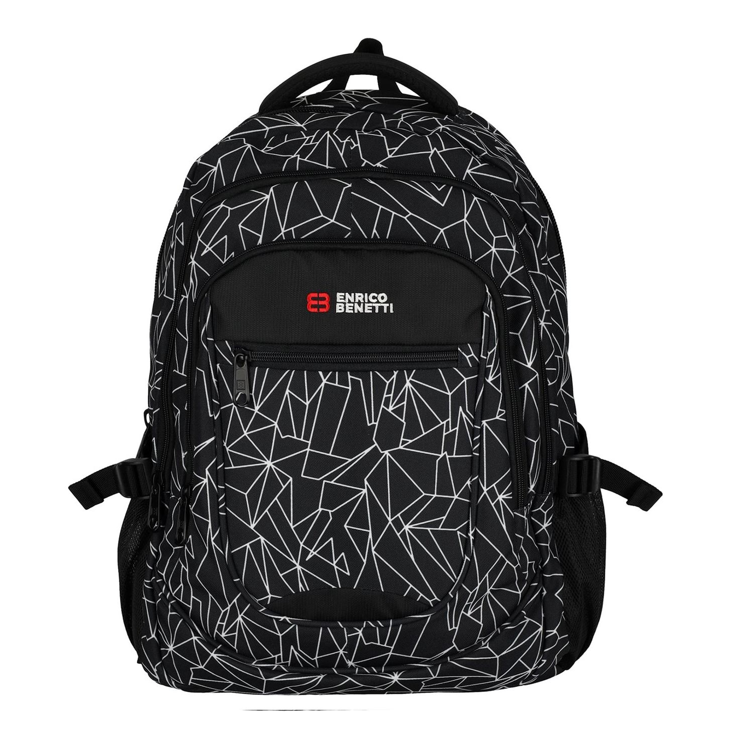 Enrico Benetti Santa Cruz Laptop Rugzakken zwart, wit en multicolor