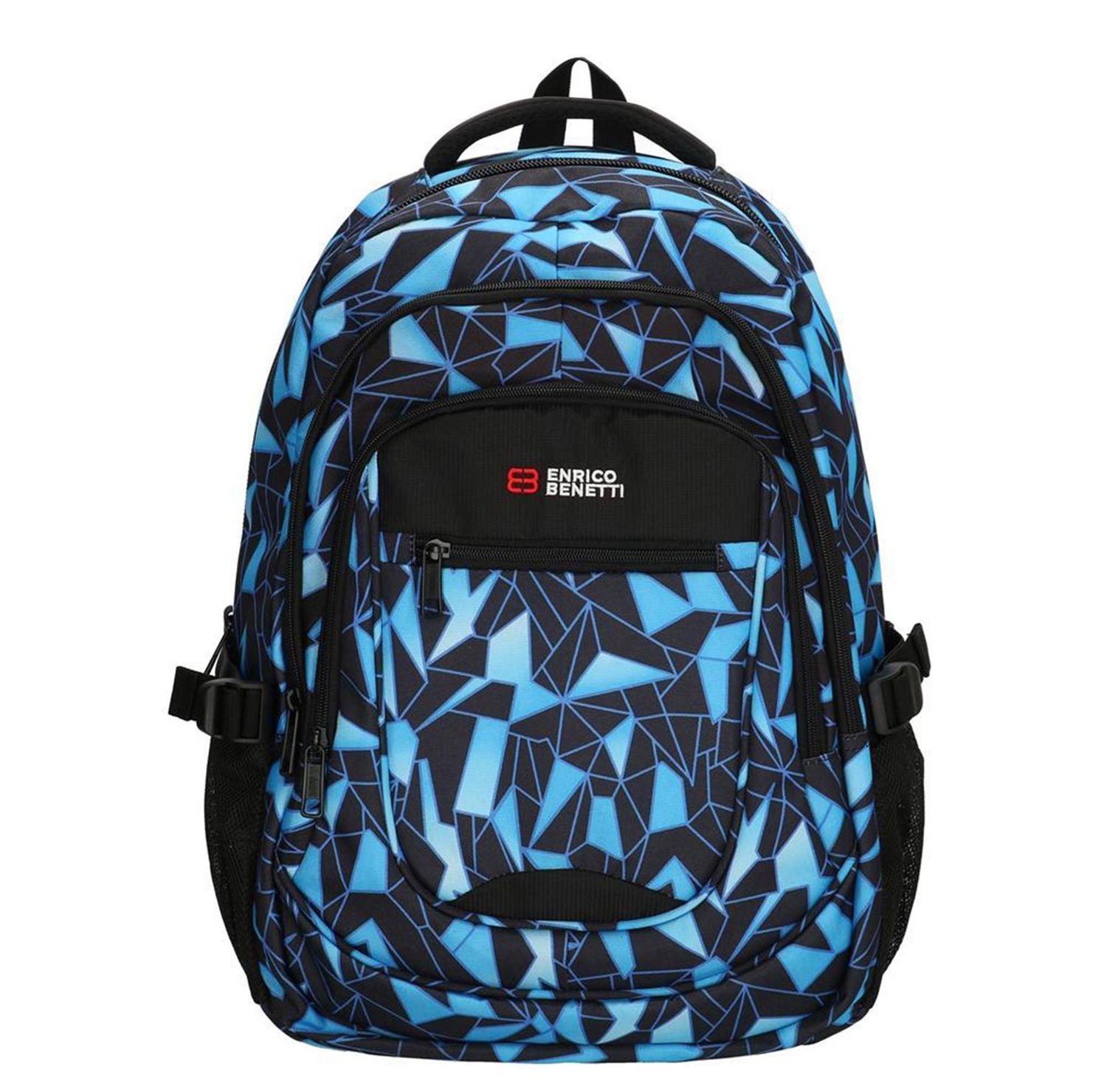 Enrico Benetti Santa Cruz Laptop Rugzakken zwart, blauw en multicolor