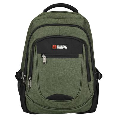 Enrico Benetti Hamburg 17" Laptop Backpack olijfgroen