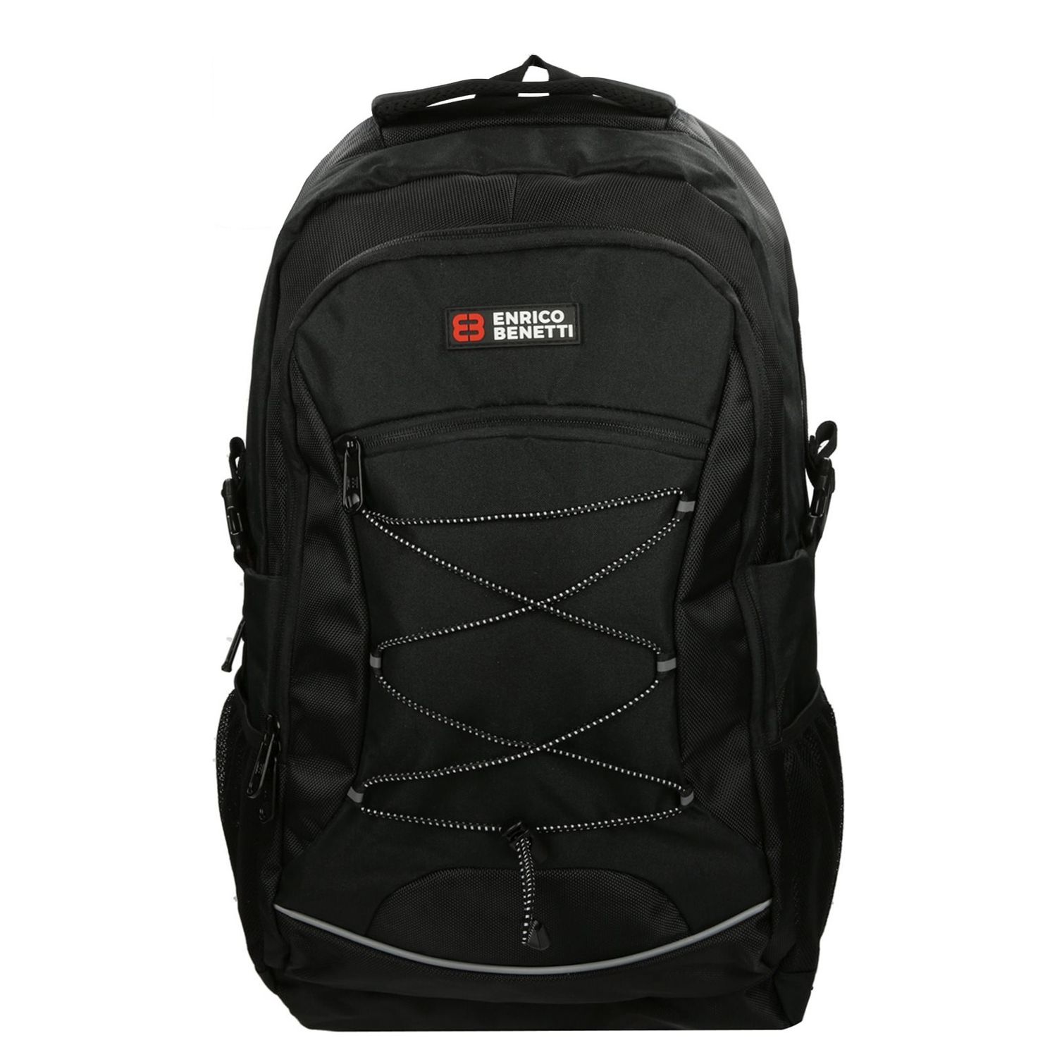 Enrico Benetti Yellow Stone Laptop Rugzakken zwart en geel