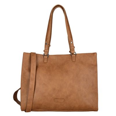 Enrico Benetti Lily Handbag 15" cognac