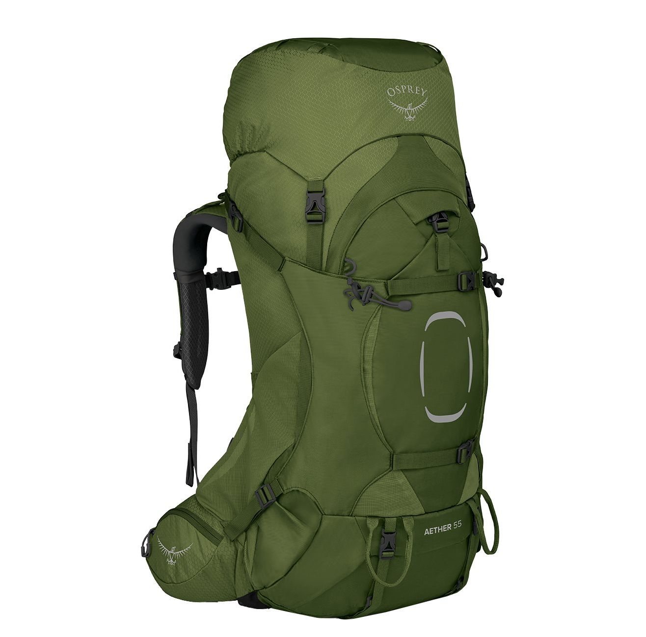 Osprey Aether 55 rugzak groen en geel