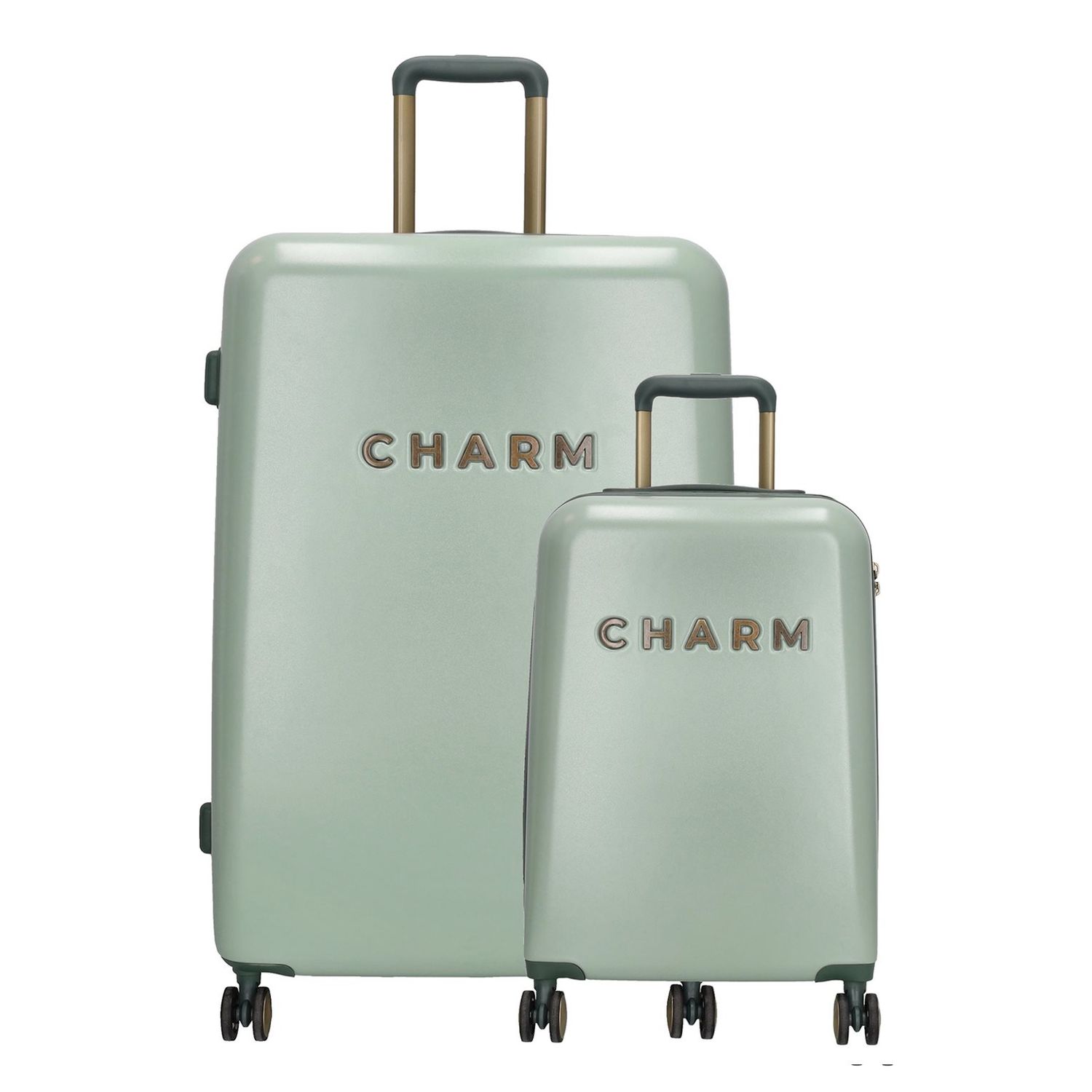 Charm London Travel Trolley Set lichtgroen