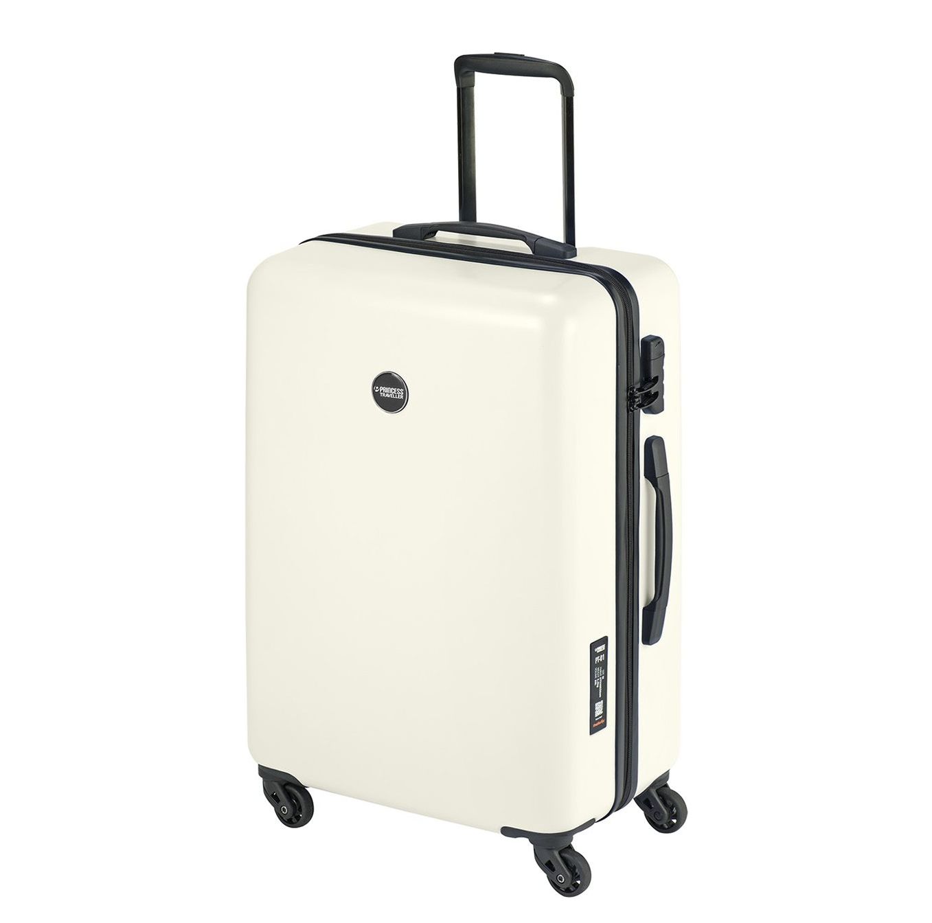Princess Traveller PT01 - Reiskoffer - Pearl White - M - 67cm