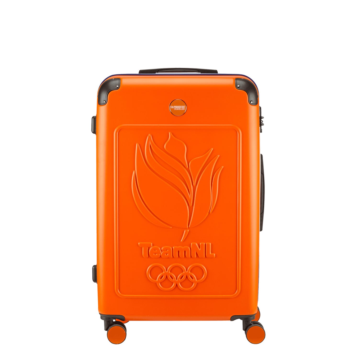 Princess Traveller TeamNL Large Trolley orange hardcase koffer