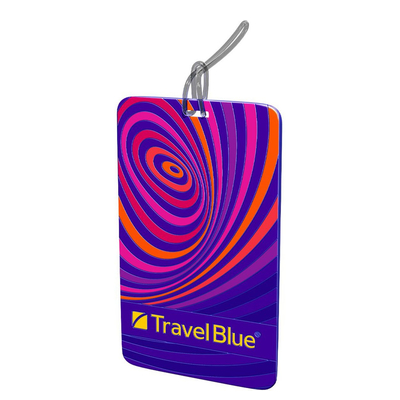 TravelBlue ID Tag Adreslabel waves