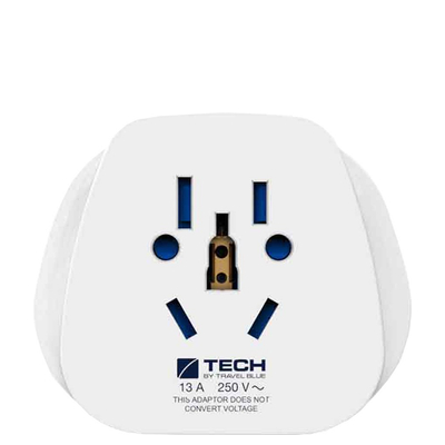 TravelBlue British Travel Adaptor white