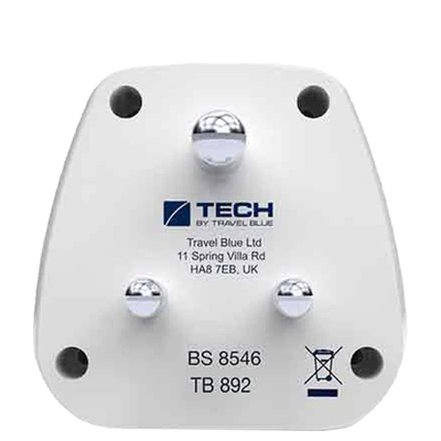 TravelBlue Travel Adaptor Europe to India white